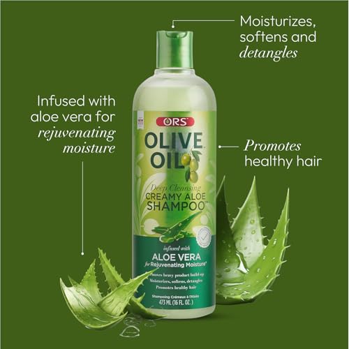 ORS Olive Oil & Aloe Vera Shampoo - 12.5 Ounce (Pack of 2)