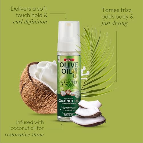 ORS Olive Oil Mousse: Long-lasting Hold & Shine
